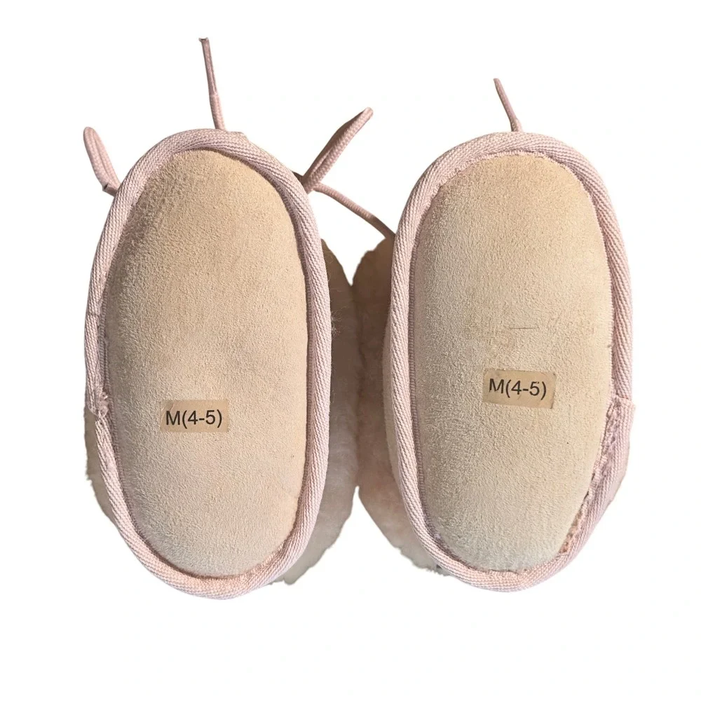 Cloud Nine Sheepskin Booties Soft‎ Cozy Infant Shoes M (4-5)